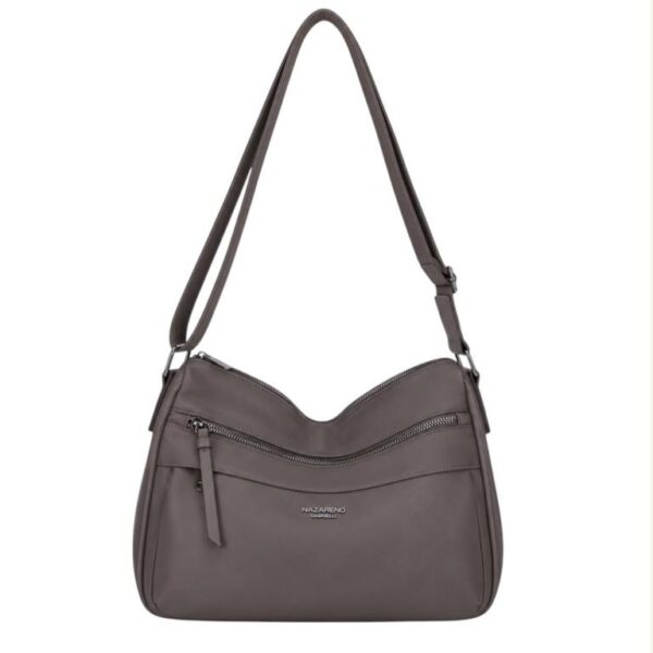 Bolso de Hombro en Tela Nylon para Mujer Nazareno Gabrielli con 3 Bolsillos Exteriores - Imagen 7
