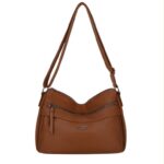 Bolso de Hombro en Tela Nylon para Mujer Nazareno Gabrielli con 3 Bolsillos Exteriores