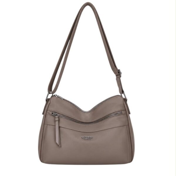 Bolso de Hombro en Tela Nylon para Mujer Nazareno Gabrielli con 3 Bolsillos Exteriores - Imagen 2