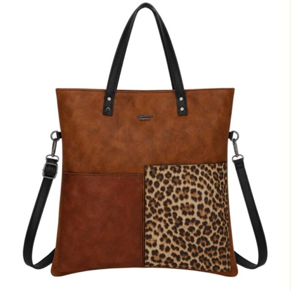 Bolso de Hombro Sintético Nazareno Gabrielli con MultiEstampado y Gran Capacidad para Mujer - Imagen 4